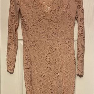 Soft Pink Lace Dress